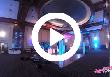 A video of a dance floor in a ballroom.