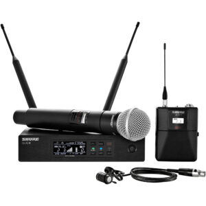DJ Equipment - Samson wireless microphone system with two microphones and two wireless transmitters.