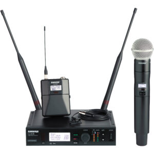         Samson wireless microphone system for DJ with two microphones.